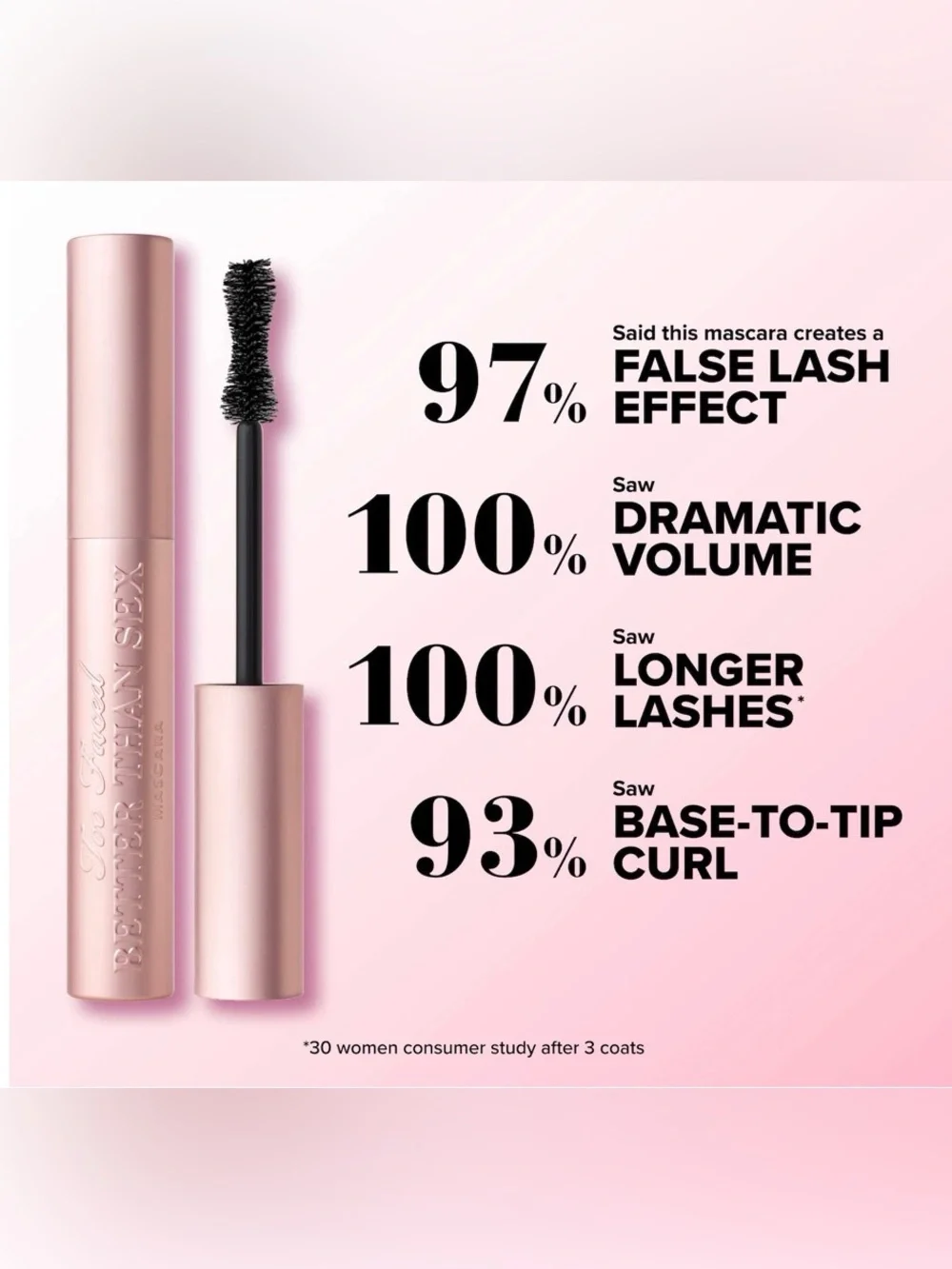 🌸 TOO FACED Better Than Sex Mascara FULL-SIZE